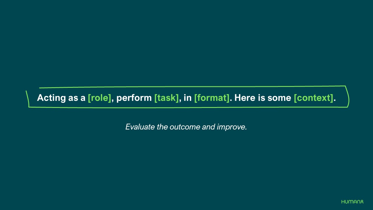 Prompt formula