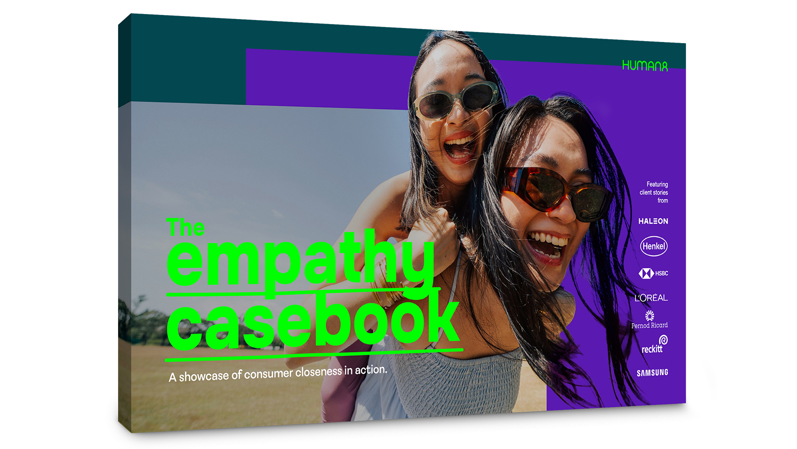 Empathy casebook cover with logos