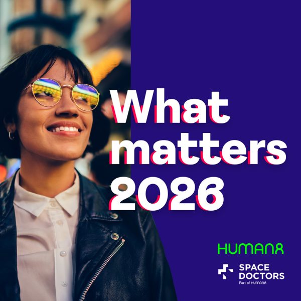 What Matters 2026 cover image of a woman with reflective sunglasses on